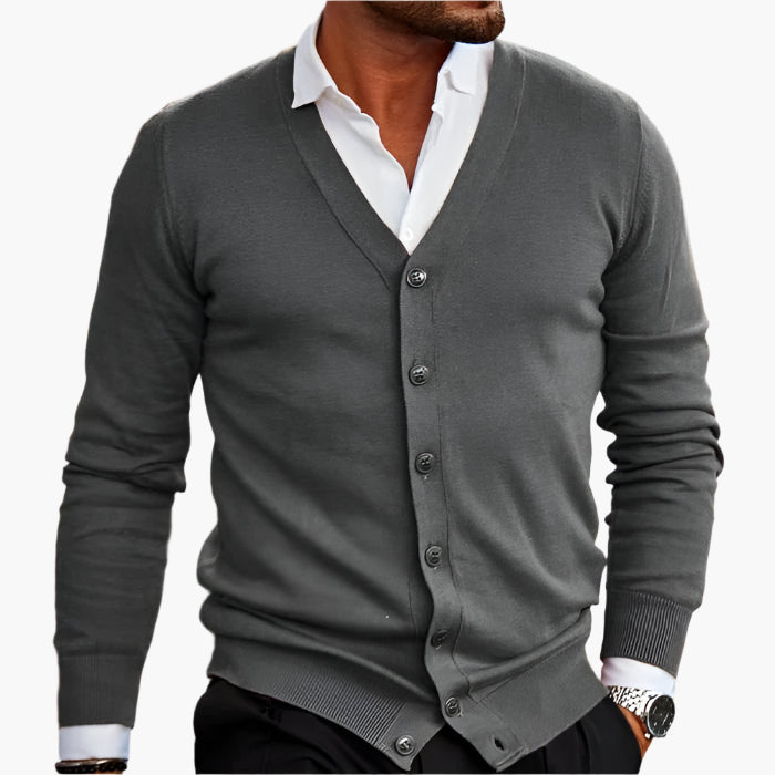 Stylish Cardigan V-neck Elegance