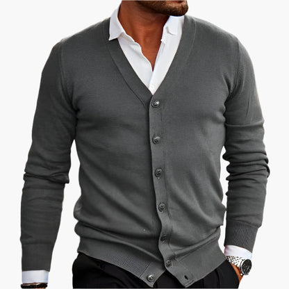 Stylish Cardigan V-neck Elegance