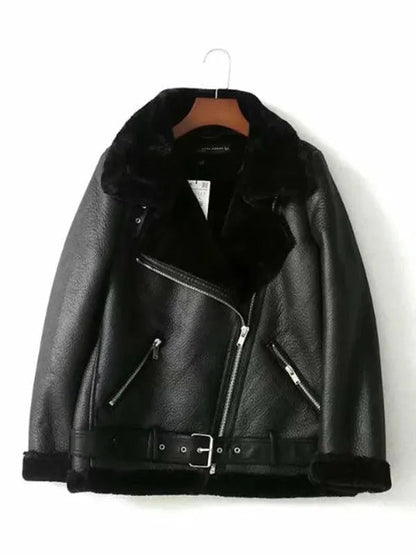 Streetwear Winter Coat Biker Style