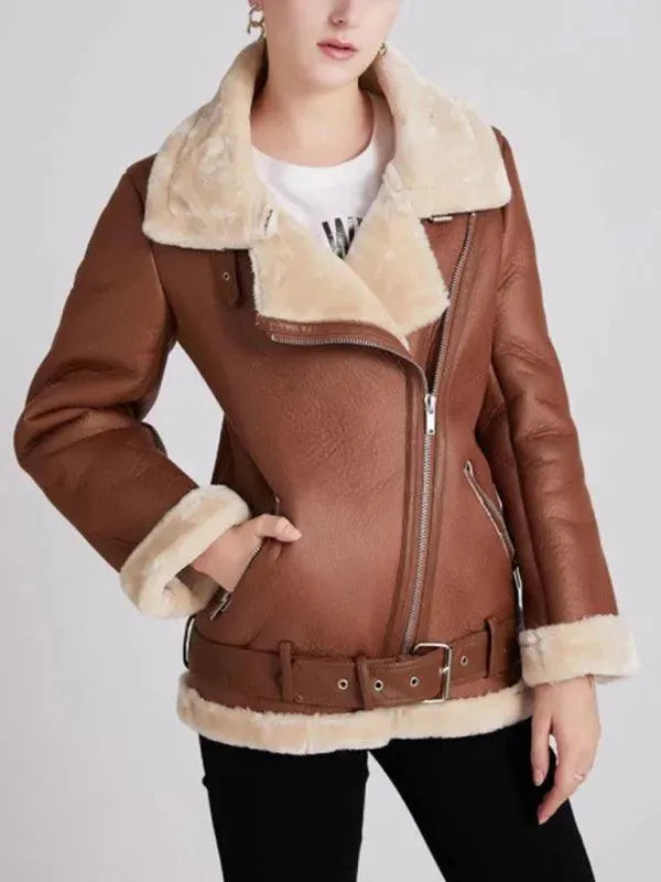 Streetwear Winter Coat Biker Style