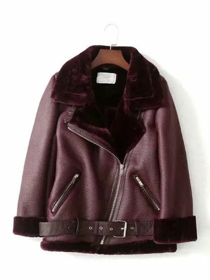 Streetwear Winter Coat Biker Style