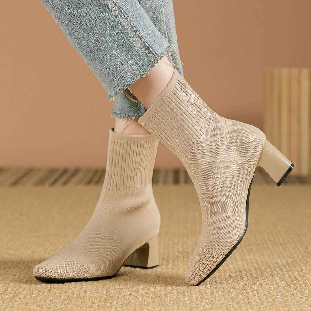Stretch boot comfort shoe