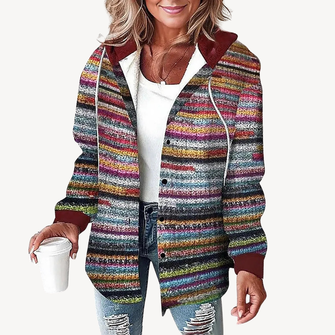 Stylish Plaid Hoodie