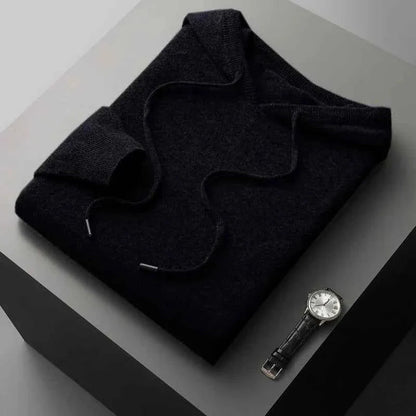 Men's Warm Hooded Knitted Sweater