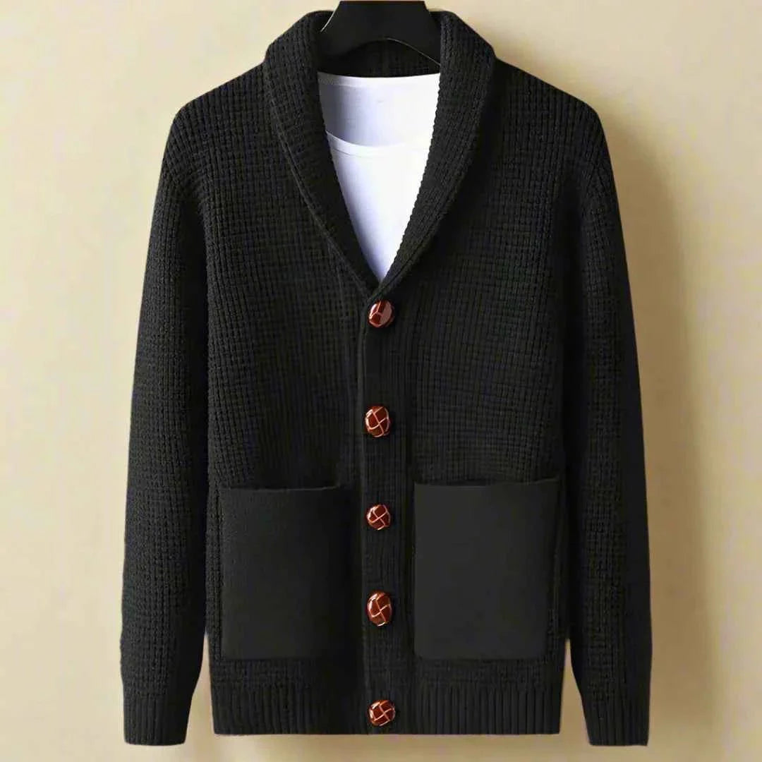 Men's Cardigan Button Fastening Modern