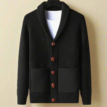 Men's Cardigan Button Fastening Modern
