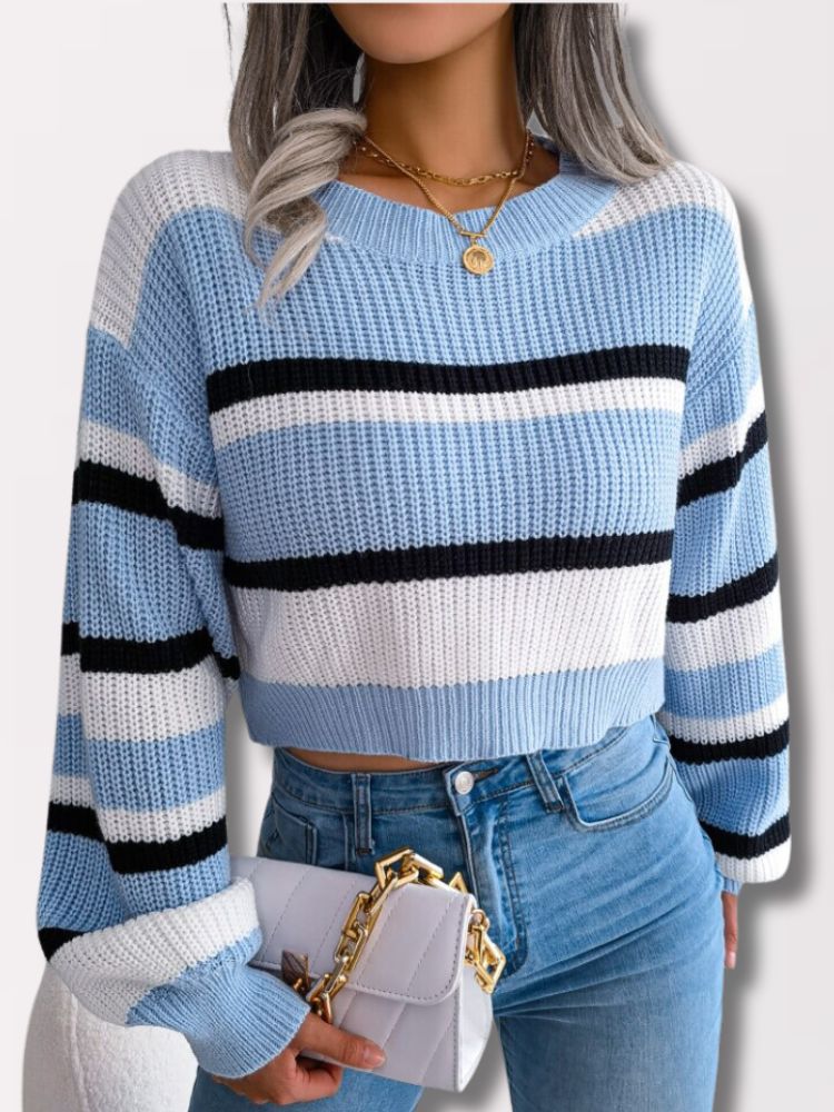 Striped Women's Crop Top
