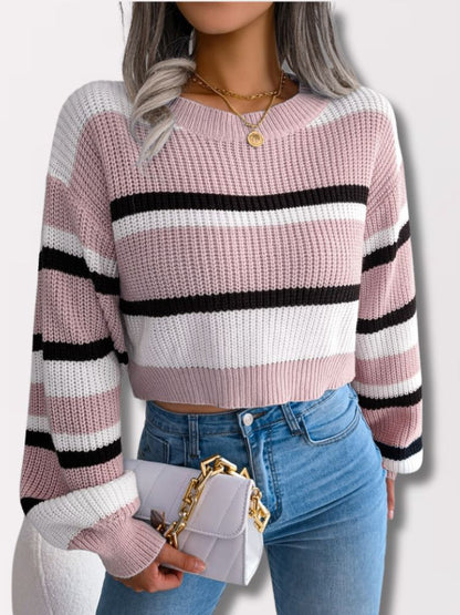 Striped Women's Crop Top