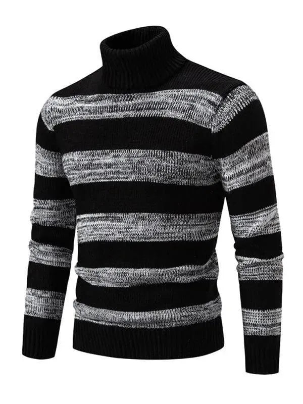 Men's Trendy Patchwork Turtleneck