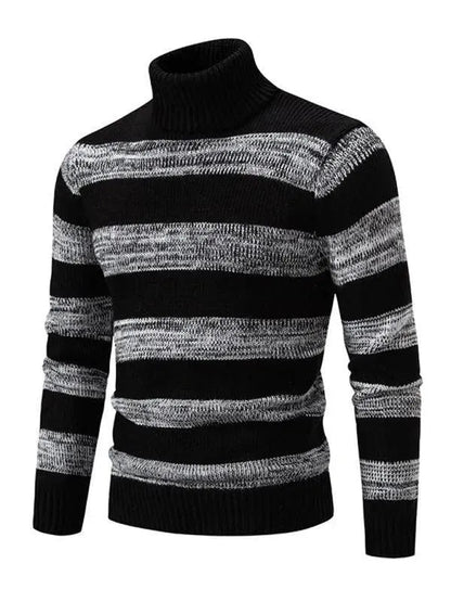 Men's Trendy Patchwork Turtleneck