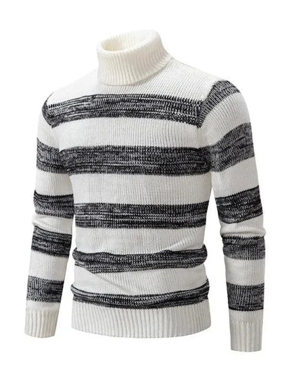 Men's Trendy Patchwork Turtleneck