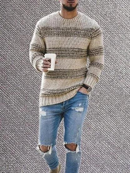 Men's Round Neck Jumper Modern