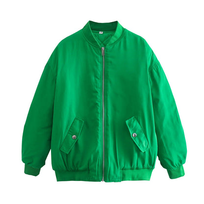 Fashionable Women's Jacket Bergère Style Zip