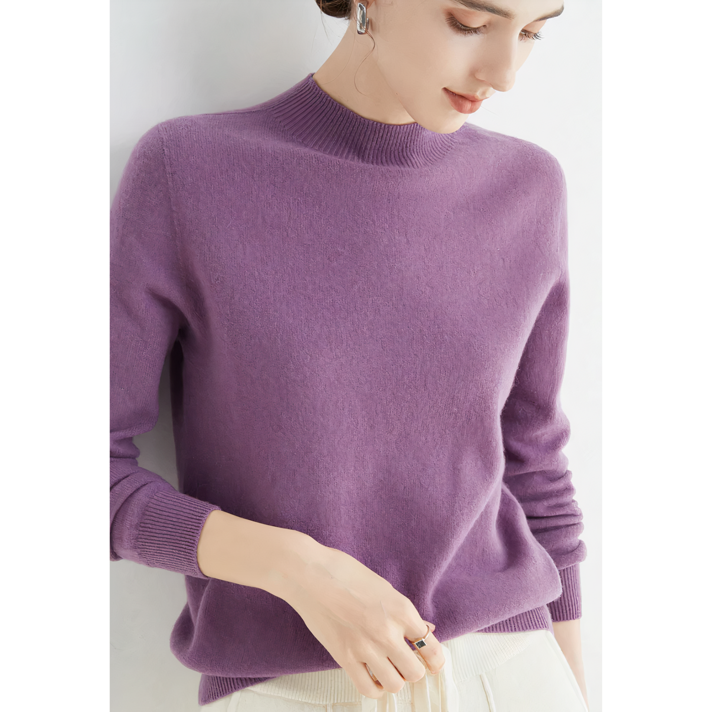 Elegant Women's Cashmere Soft Sweaters