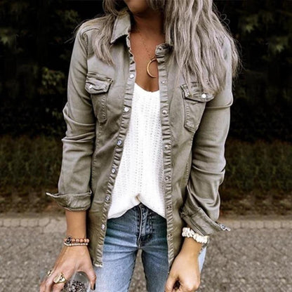 Fashionable Women's Denim Jacket Comfortable & Stylish
