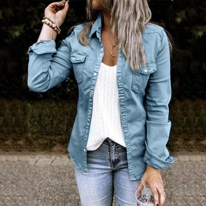Fashionable Women's Denim Jacket Comfortable & Stylish