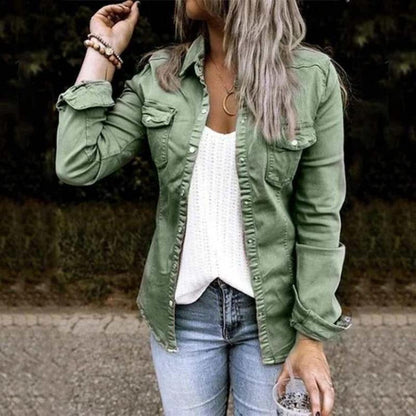 Fashionable Women's Denim Jacket Comfortable & Stylish