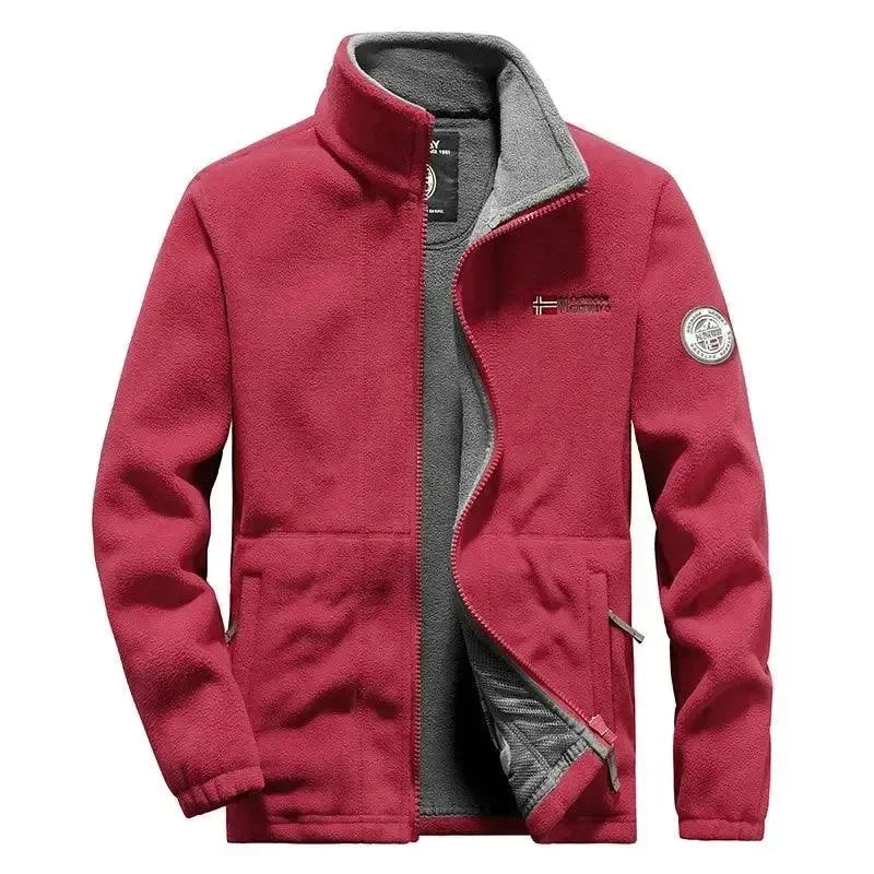 Stylish Men's Jacket Warm Fleece Winter
