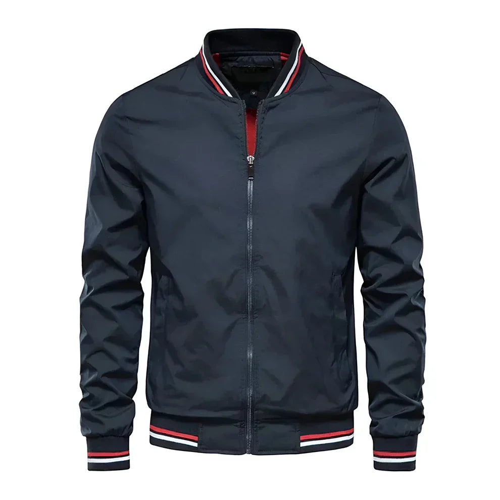 Herren Bomberjacke Reißverschluss Sportlich Casual - IdealeKleiden
