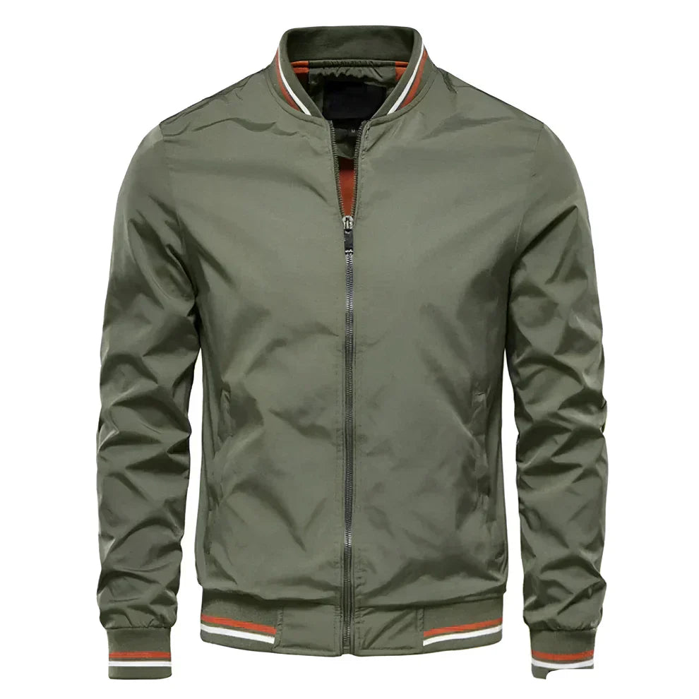 Men's Bomber Jacket Zipper Sporty Casual