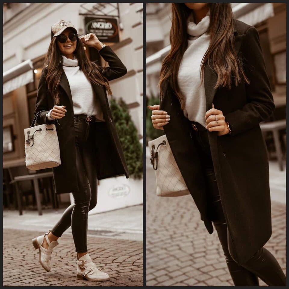 Elegant Women's Long Brown Jacket - Comfortable Stylish