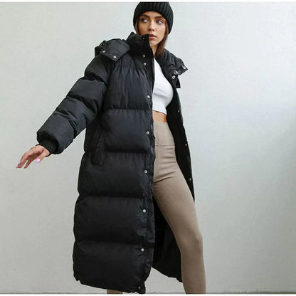 Elegant Women's Long Down Jacket