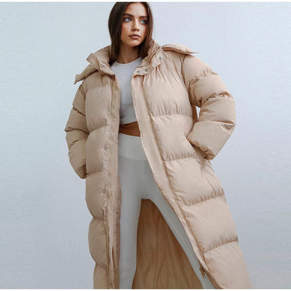 Elegant Women's Long Down Jacket