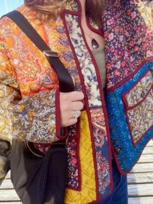 Stylish Women's Coat with a Cool Print