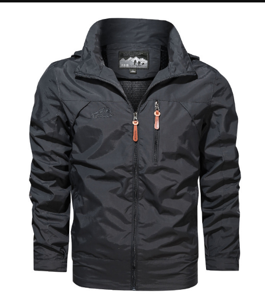 Herren Regenjacke Stilvoll Wasserdicht - IdealeKleiden
