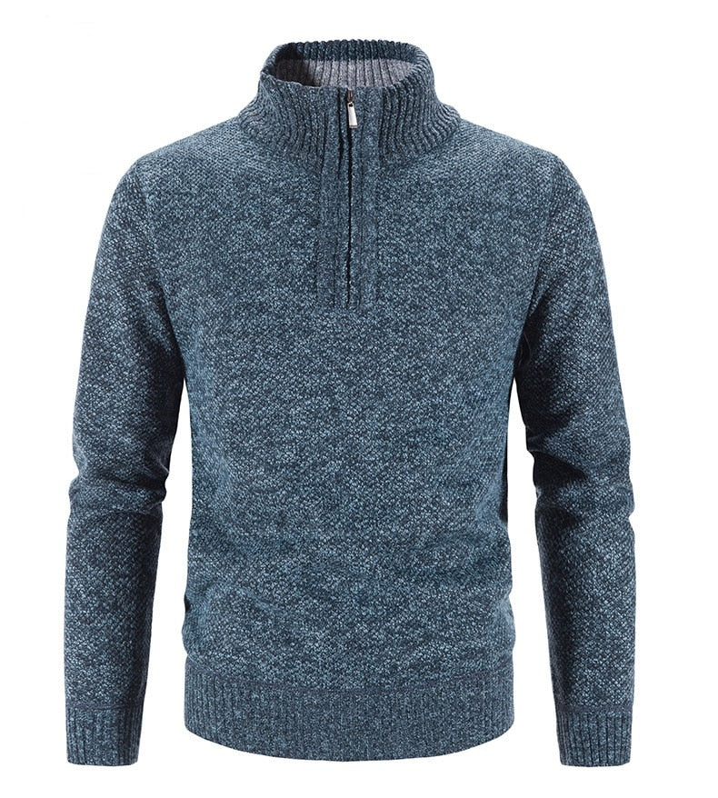 Stylish Men's Jumper with Half-Zip
