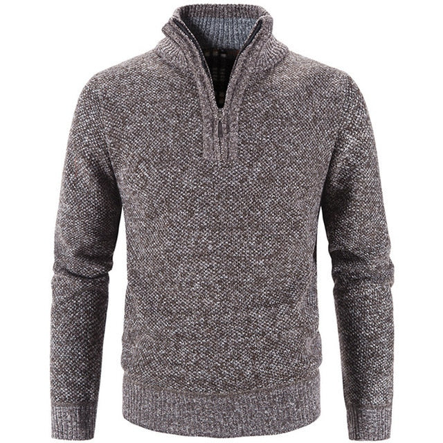 Stylish Men's Jumper with Half-Zip