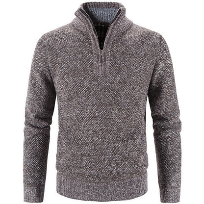 Stylish Men's Jumper with Half-Zip