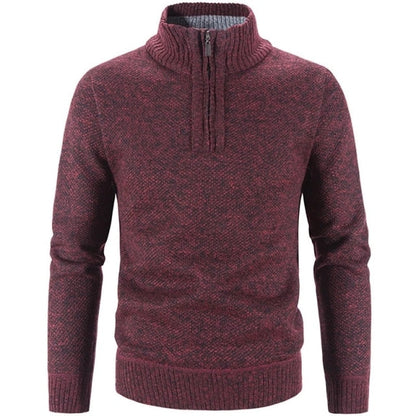 Stylish Men's Jumper with Half-Zip