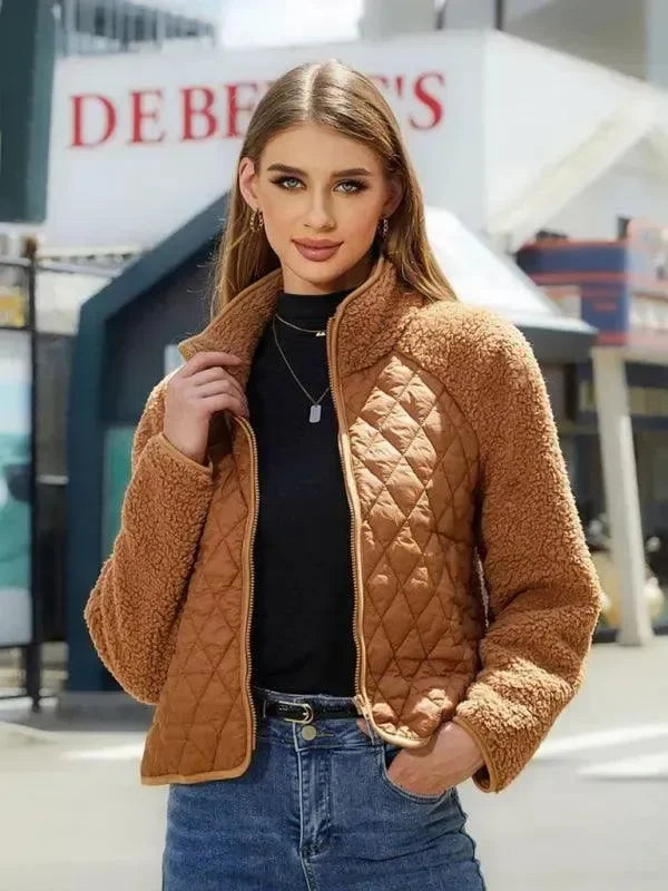 Fashionable Women's Jacket Slim Fit Design