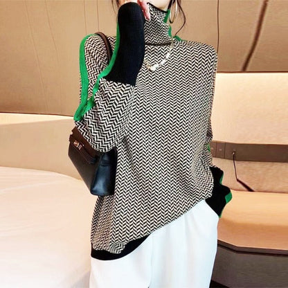 Fashionable Striped Sweater for Women