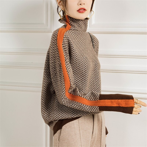 Fashionable Striped Sweater for Women