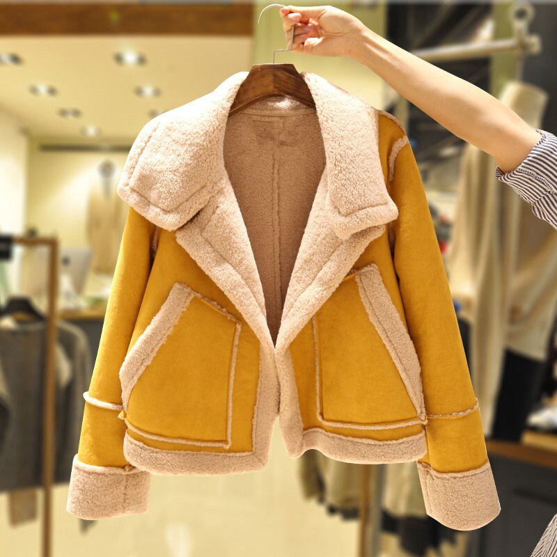 Stylish Women's Suede Leather Jacket
