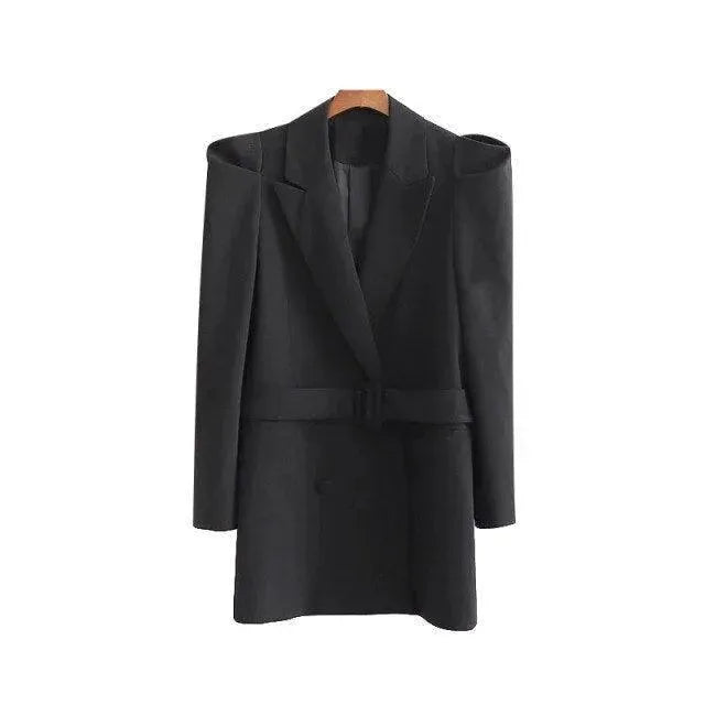 Elegant Women's Blazer Vintage Look Long