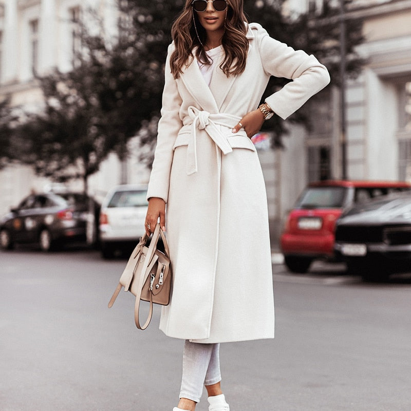 Stylische Damenwinterjacke Lang &amp; Warm