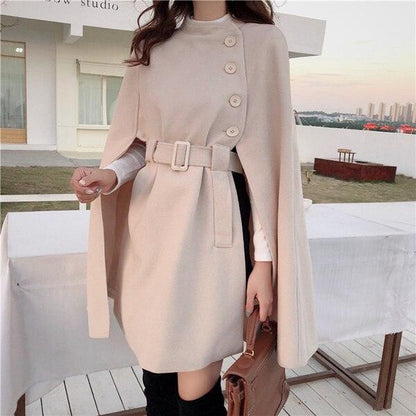 Stylish Women's Cape Jacket Elegant