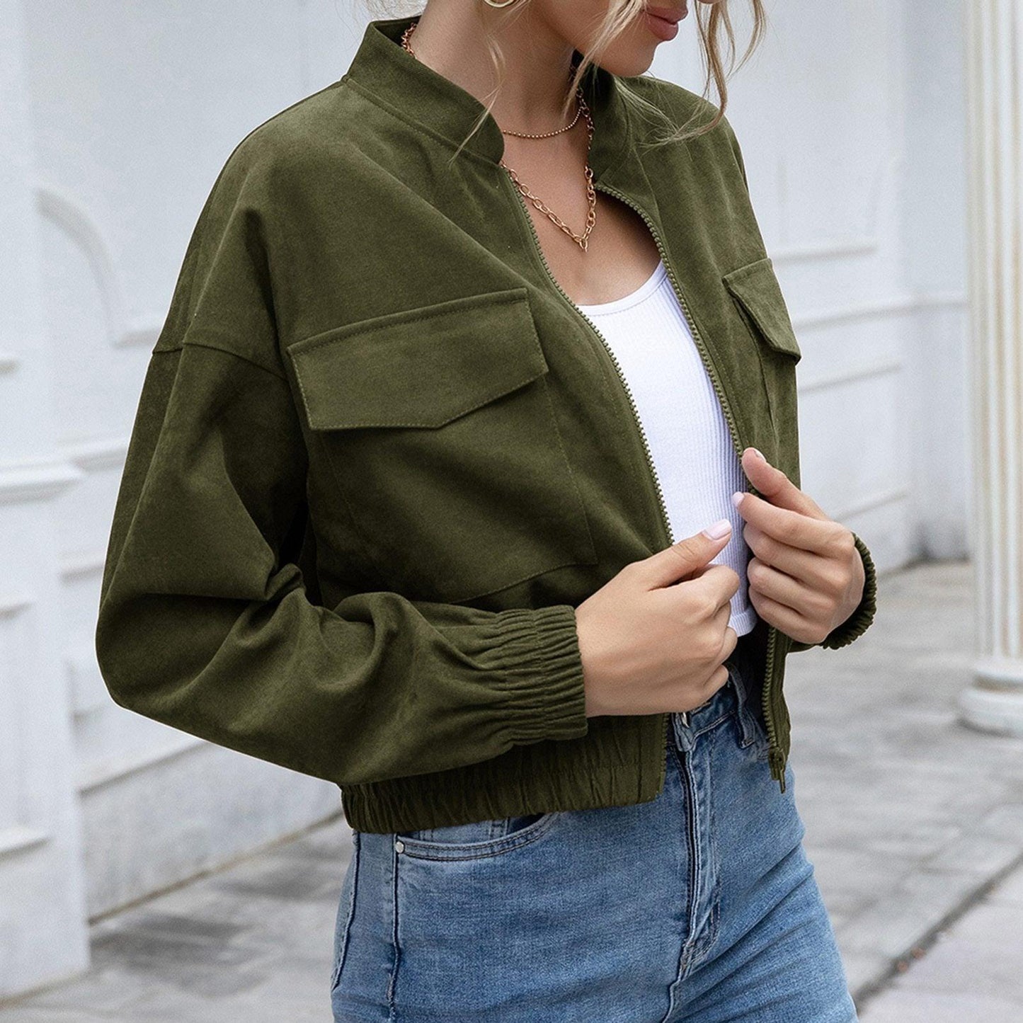 Fashionable Women's Jacket Elegant and Versatile
