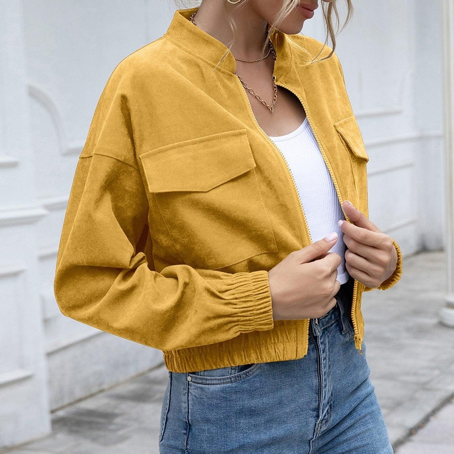 Fashionable Women's Jacket Elegant and Versatile