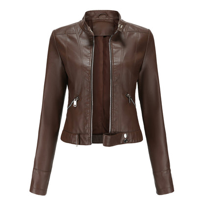 Elegante Lederjacke Damen Klassiker