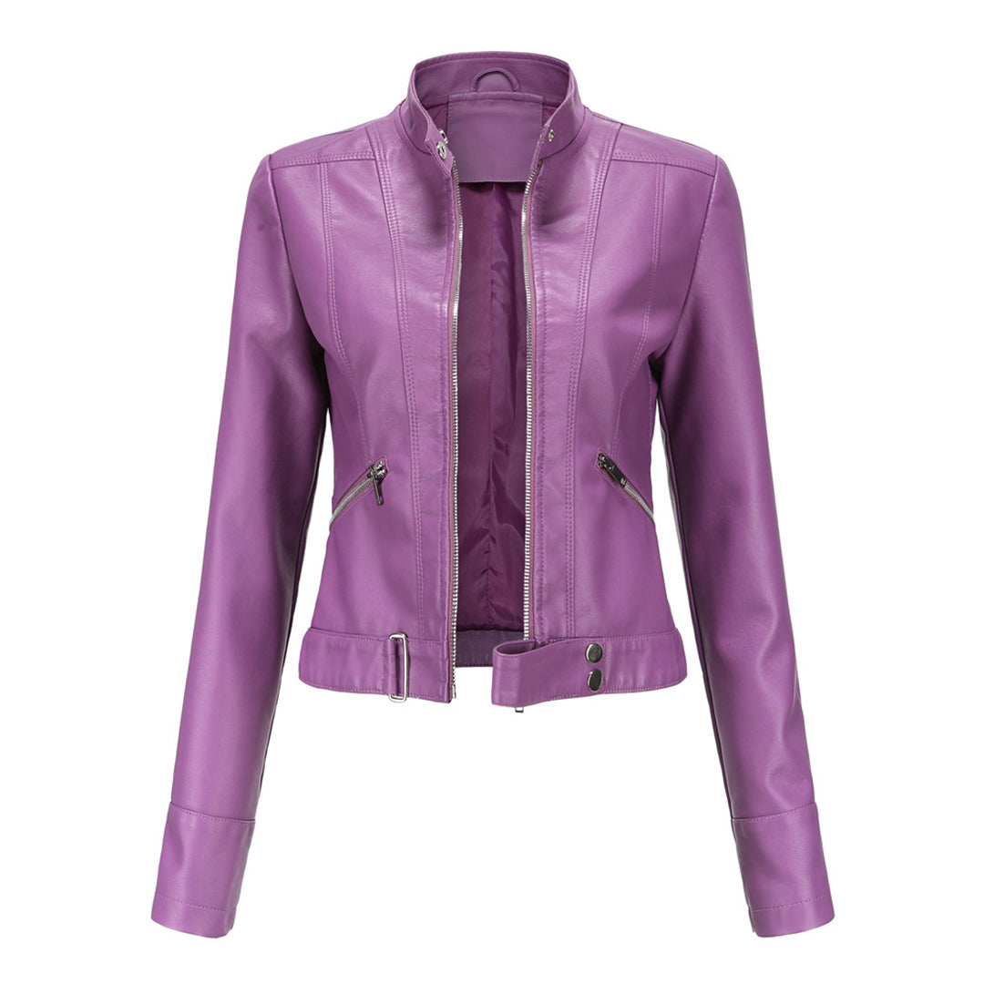 Elegante Lederjacke Damen Klassiker