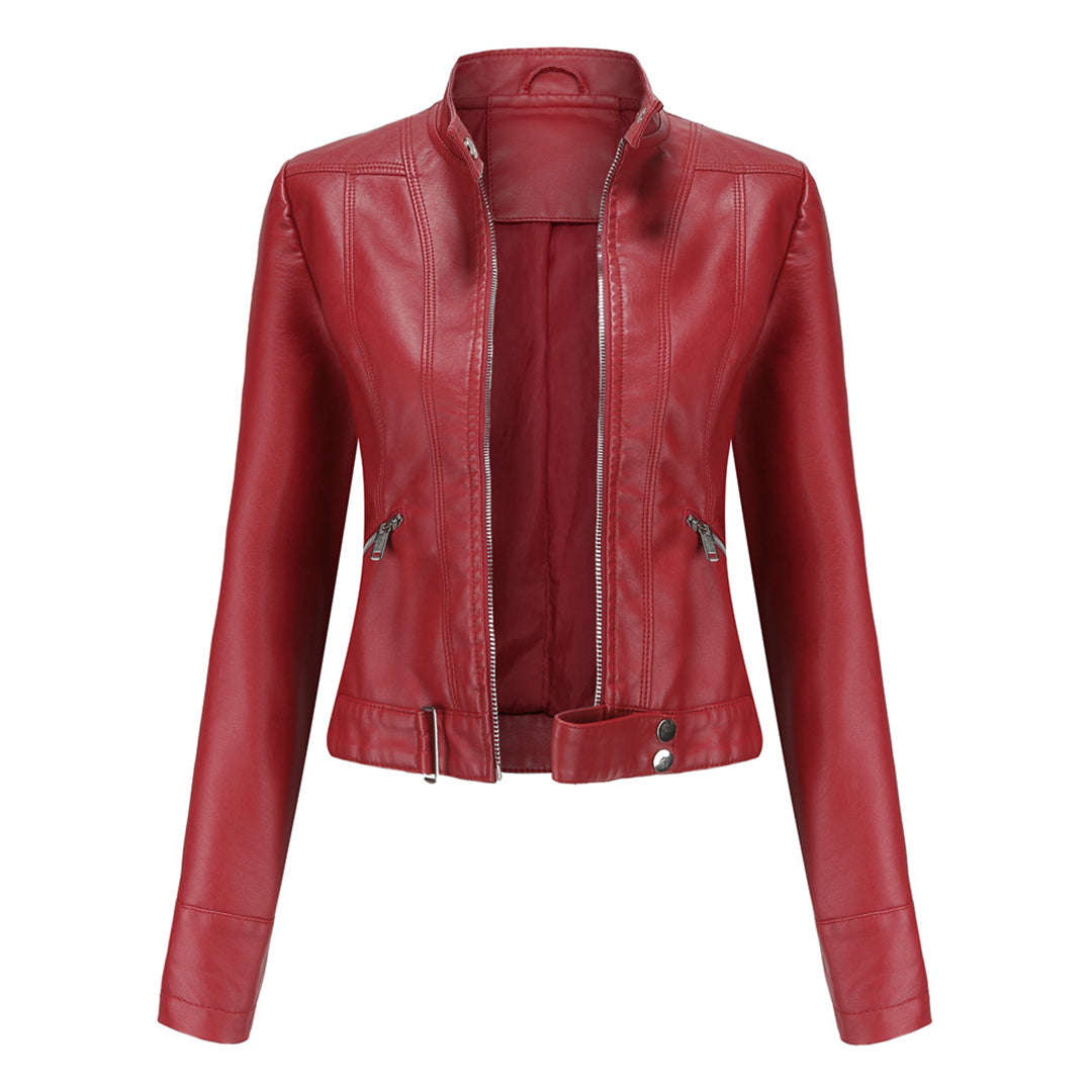 Elegante Lederjacke Damen Klassiker