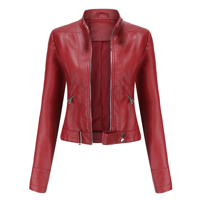 Elegante Lederjacke Damen Klassiker