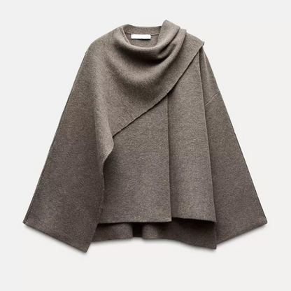 Stylish Women's Winter Poncho Elegant