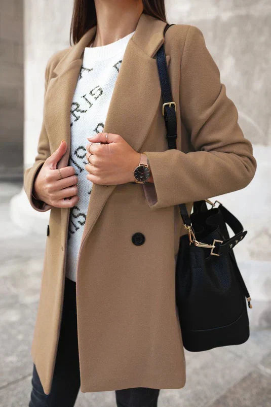 Stylish Women's Winter Coat Wool Coat Elegant