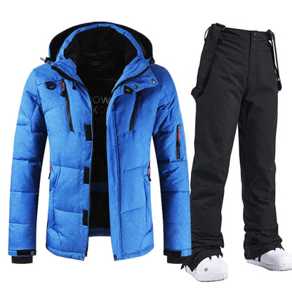 Men's Outdoor Jacket Set Warm Winter