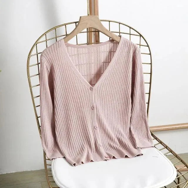 Women's Scarf Knitted Sweater Warm